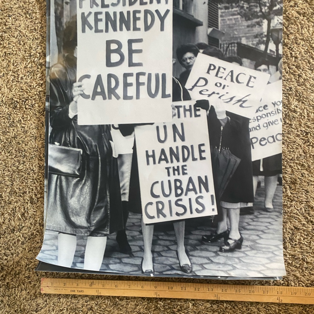 Cuban missile crisis protest.